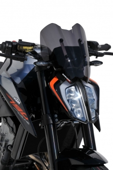 Ζελατίνα Duke 790 Ermax Κοντή 2018-2020 KTM Σκούρο Φιμέ 31cm