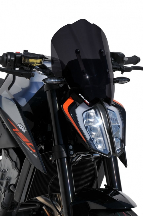 Ζελατίνα Duke 790 Ermax Κοντή 2018-2020 KTM Σκούρο Φιμέ 32cm