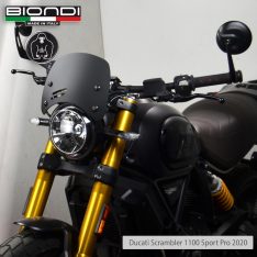 Biondi Ζελατίνα Κοντή Caffe Ducati Scrambler 800 1100 400 Μαύρη Ματ 20x24cm