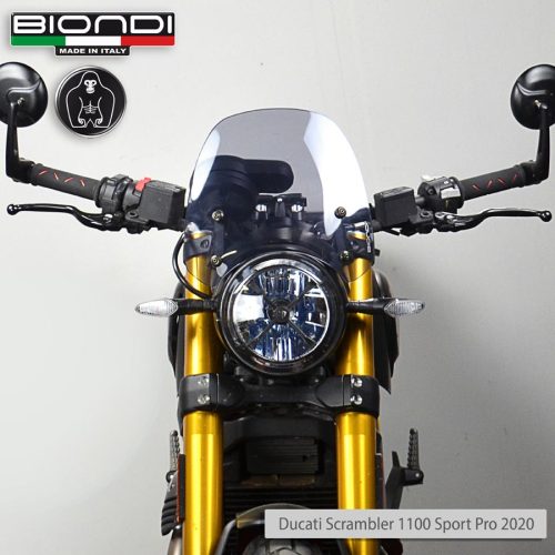 Biondi Ζελατίνα Κοντή Sport Ducati Scrambler 800 1100 400 Ελαφρώς Φιμέ 26x27cm