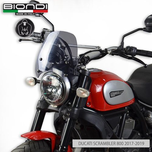Biondi Ζελατίνα Κοντή Sport Ducati Scrambler 800 1100 400 Ελαφρώς Φιμέ 26x27cm