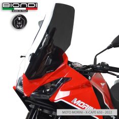 Biondi Ζελατίνα Τουριστική Moto Morini X Cape 650 2022-2024 Σκούρο Φιμέ 53x32cm