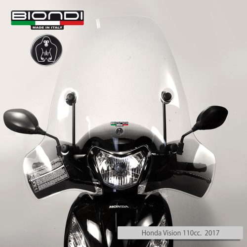 Biondi Ζελατίνα Ψηλή Honda Vision 110 2011-2023 Διάφανη 70x70cm