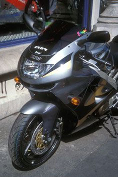 Ζελατίνα ZX 6R Κουρμπαριστή 1998-1999 Kawasaki Σκούρο Φιμέ