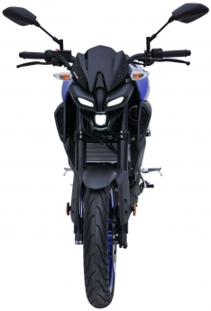 Ζελατίνα MT 125 Ermax Κοντή 2020-2021 Yamaha Σκούρο Φιμέ 22cm