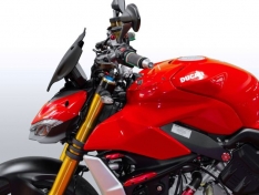 Ζελατίνα StreetFighter V4 / S 2020-2021 WRS Ducati Matt Black Sport