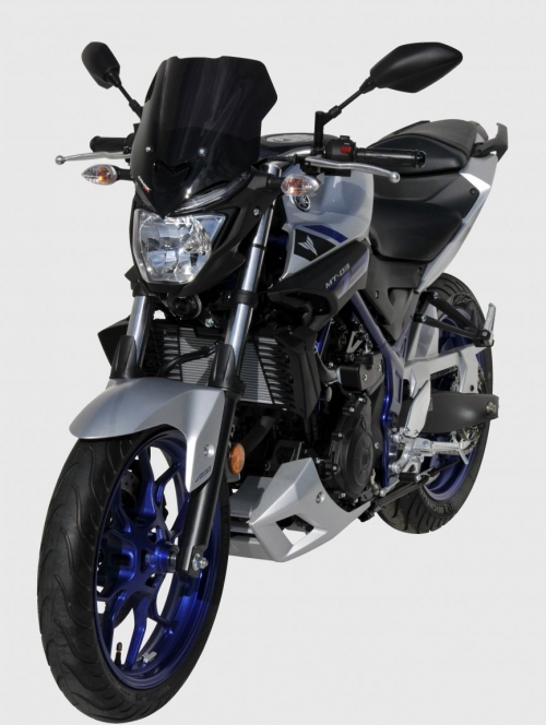 Ζελατίνα MT 03 Ermax Κοντή 2016-2019 Yamaha Σκούρο Φιμέ 30cm