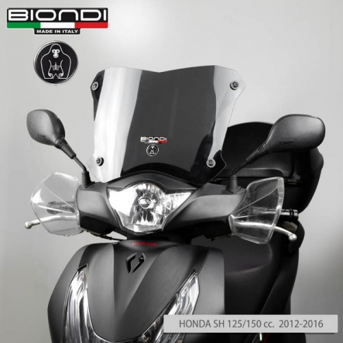 Biondi Ζελατίνα Κοντή Honda SH 150 2013-2016 Σκούρο Φιμέ 31x37cm