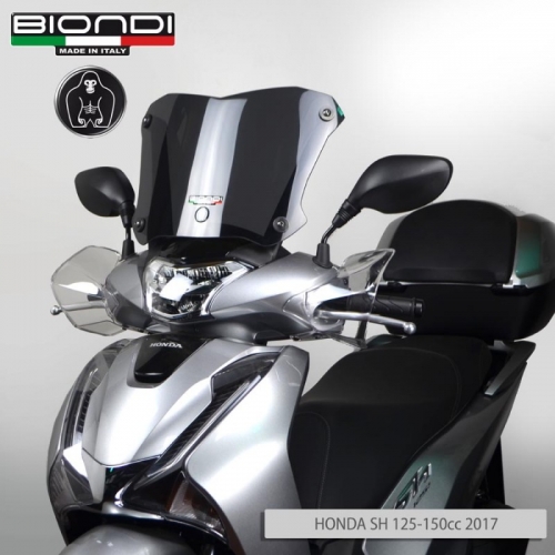 Ζελατίνα SH 150 2017-2019 Honda Biondi Κοντή Σκούρο Φιμέ 28x40cm