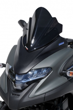 Ζελατίνα Tricity 300 Ermax Κοντή 2020-2022 Yamaha Σκούρο Φιμέ 39cm